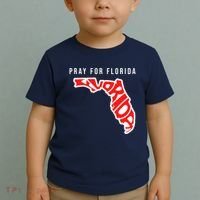 Pray For Florida Hurricane IAN Survivor Toddler T-Shirt thumb 2
