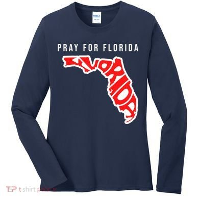 Pray For Florida Hurricane IAN Survivor Women's Long Sleeve Shirt
