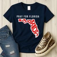 Pray For Florida Hurricane IAN Survivor Women's T-Shirt thumb 3