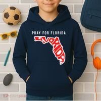 Pray For Florida Hurricane IAN Survivor Kids Hoodie thumb 2
