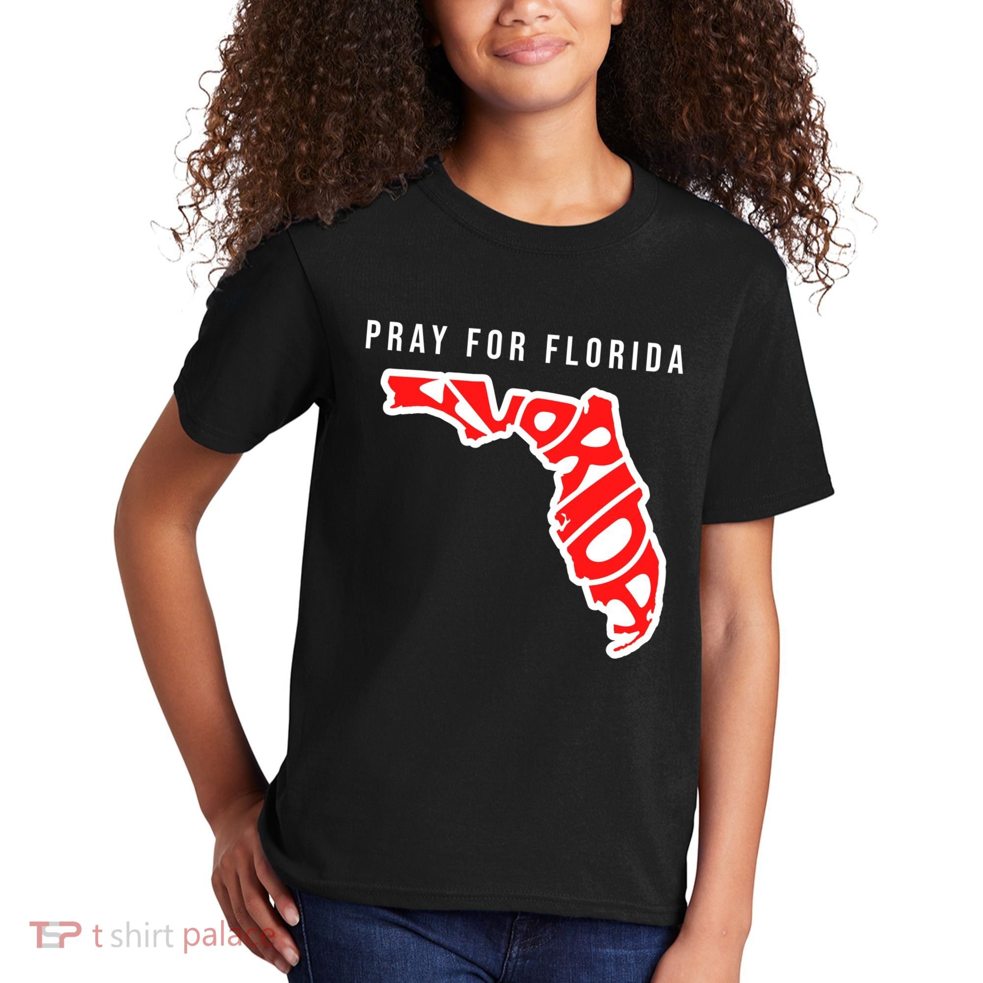 Pray For Florida Hurricane IAN Survivor Kids T-Shirt