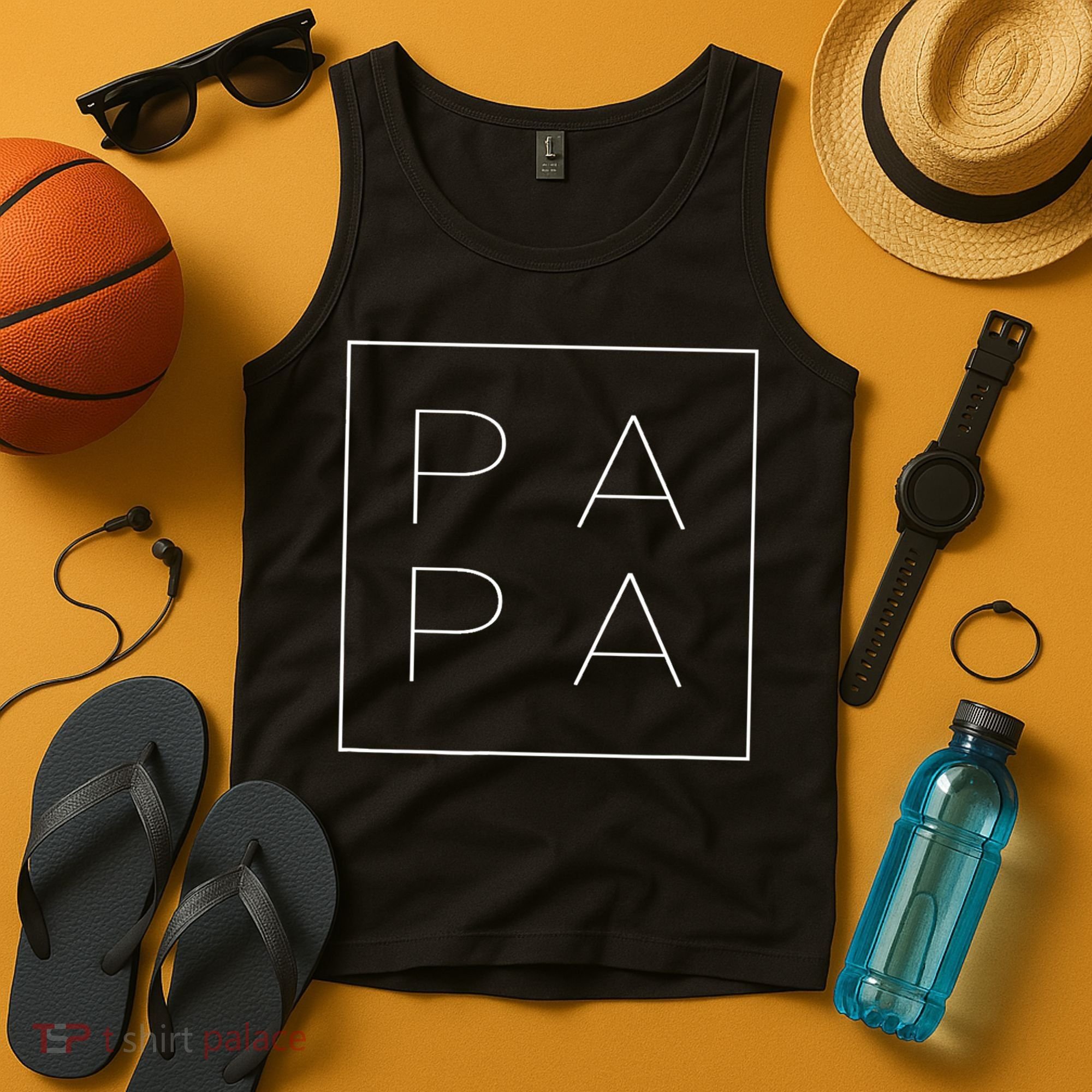 PAPA Funny Fathers Day Present For Dad, Papa, Grandpa, Dada TShirt Tank Top