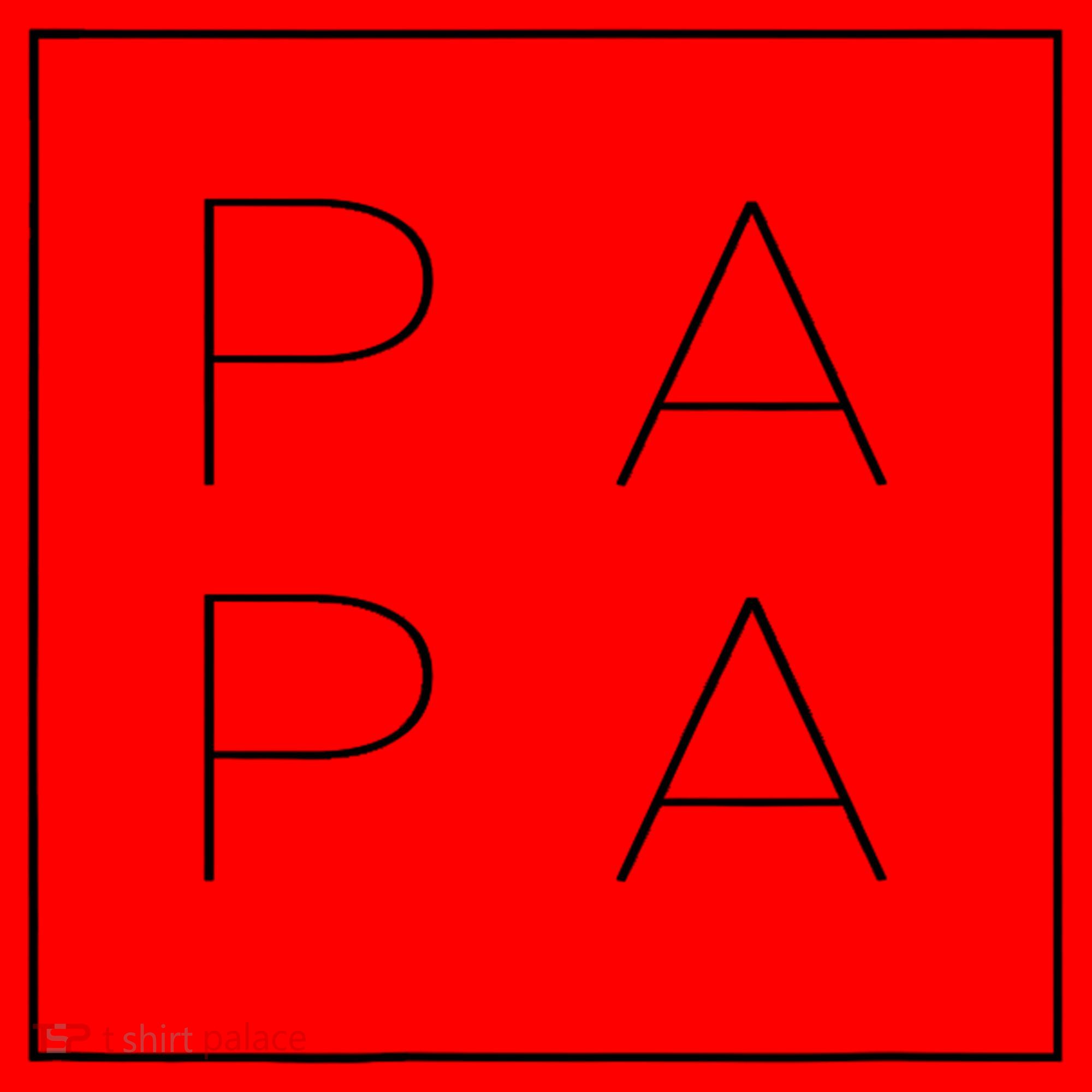PAPA Funny Fathers Day Present For Dad, Papa, Grandpa, Dada TShirt Santa Hat