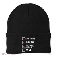 Phasmophobia Funny Ghost Hunter Paranormal Investigators Beanie thumb 0