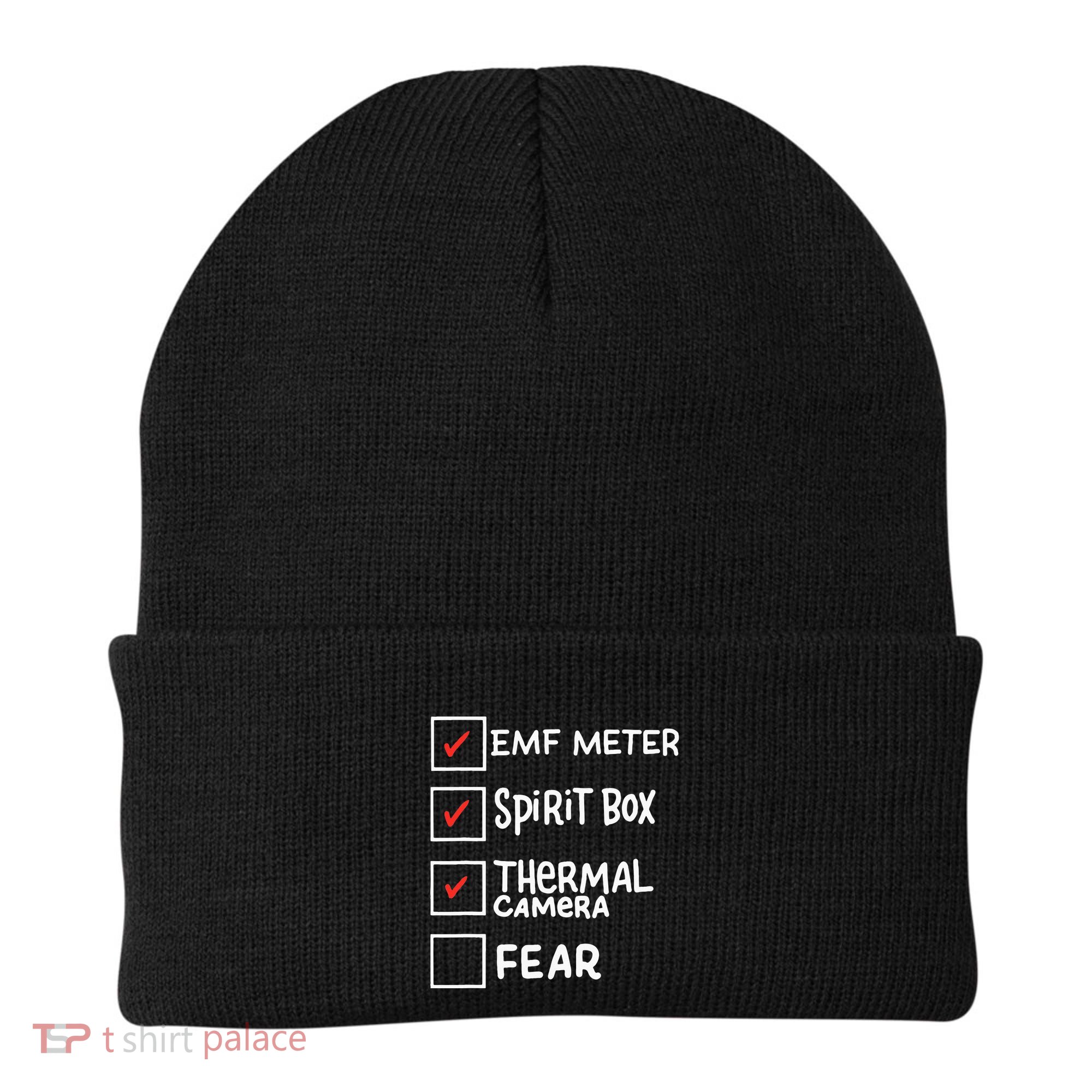 Phasmophobia Funny Ghost Hunter Paranormal Investigators Beanie