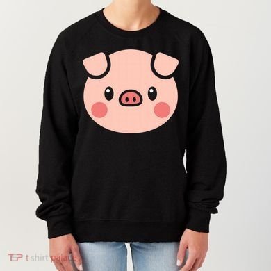 Pig Face Gift For Pig Lover Meaningful Gift Women's Sweatshirt