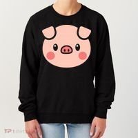 Pig Face Gift For Pig Lover Meaningful Gift Women's Sweatshirt thumb 0