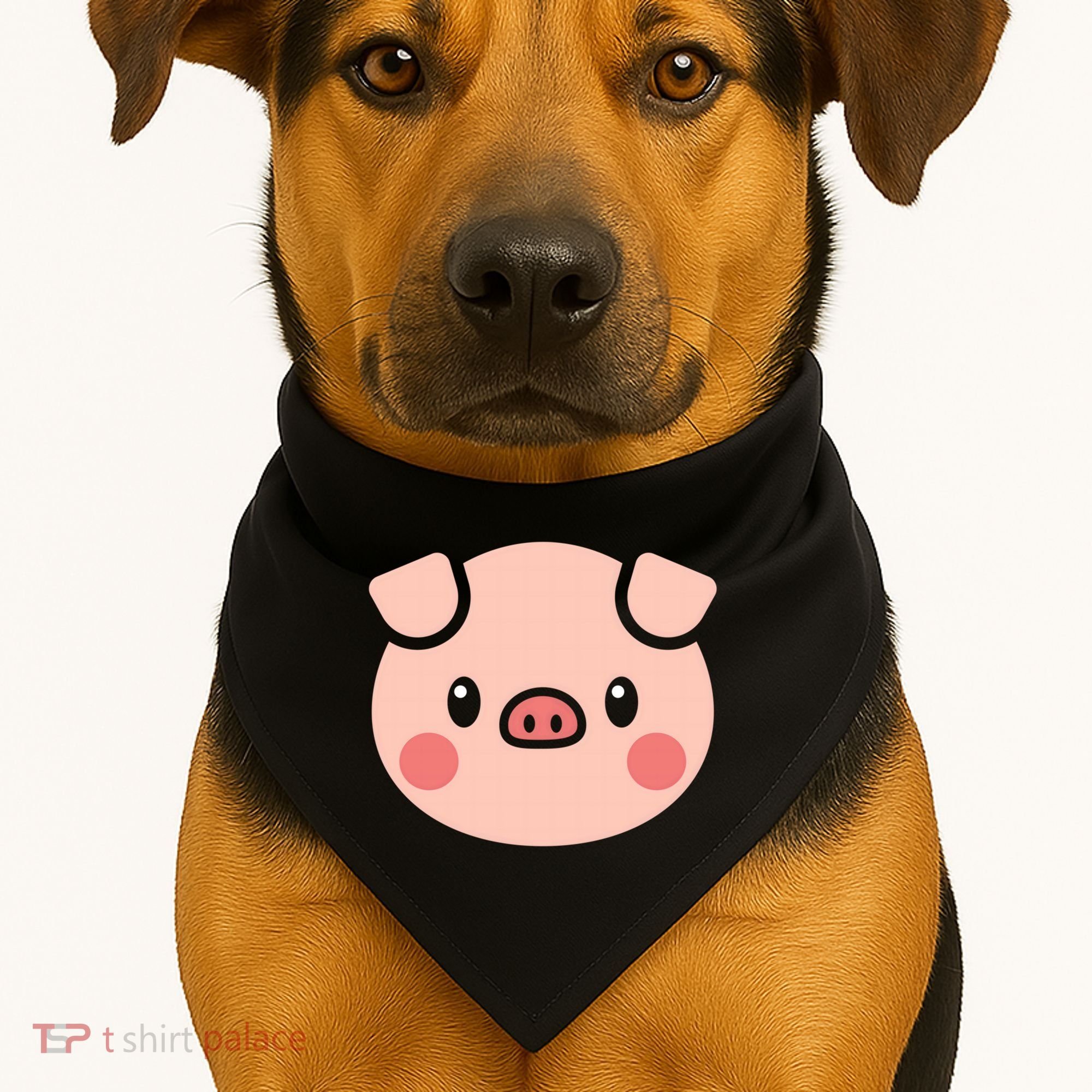 Pig Face Gift For Pig Lover Meaningful Gift USA-Made Doggie Bandana