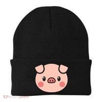 Pig Face Gift For Pig Lover Meaningful Gift Beanie thumb 0