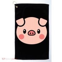 Pig Face Gift For Pig Lover Meaningful Gift Golf Towel thumb 0