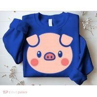 Pig Face Gift For Pig Lover Meaningful Gift Sweatshirt thumb 2