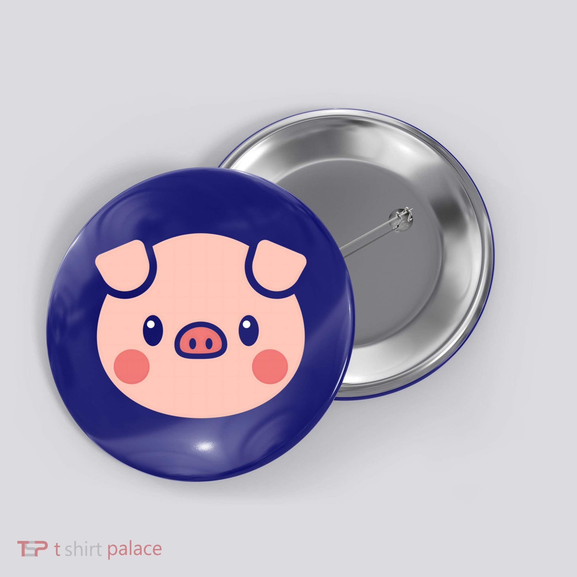 Pig Face Gift For Pig Lover Meaningful Gift Button