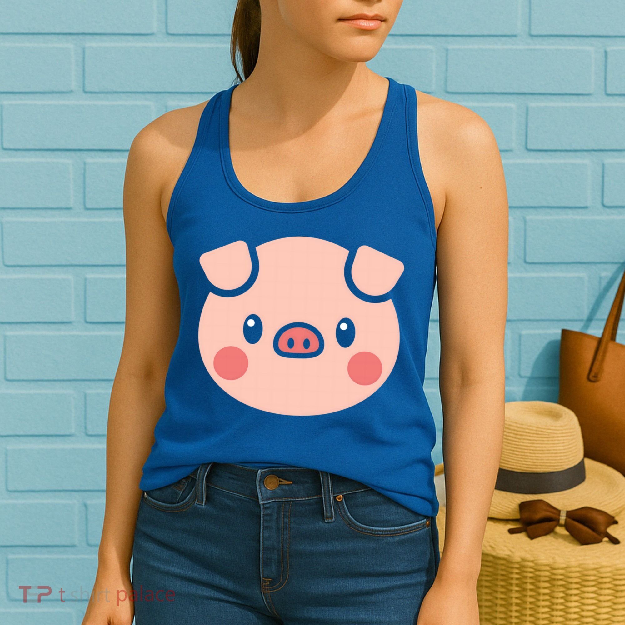 Pig Face Gift For Pig Lover Meaningful Gift Women's Tank Top