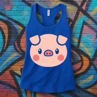 Pig Face Gift For Pig Lover Meaningful Gift Women's Tank Top thumb 3