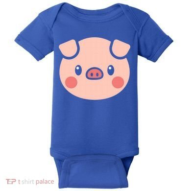 Pig Face Gift For Pig Lover Meaningful Gift Baby Bodysuit