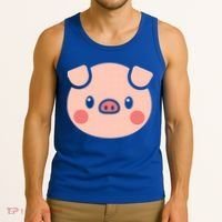 Pig Face Gift For Pig Lover Meaningful Gift Tank Top thumb 3