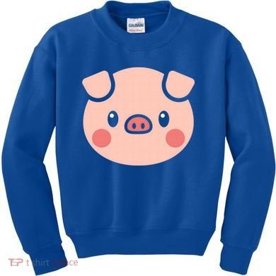 Pig Face Gift For Pig Lover Meaningful Gift Kids Sweatshirt