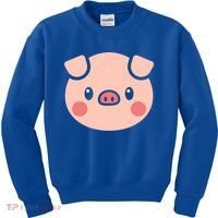 Pig Face Gift For Pig Lover Meaningful Gift Kids Sweatshirt thumb 0