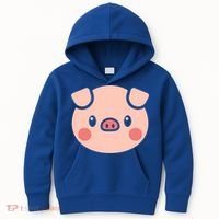 Pig Face Gift For Pig Lover Meaningful Gift Kids Hoodie thumb 0