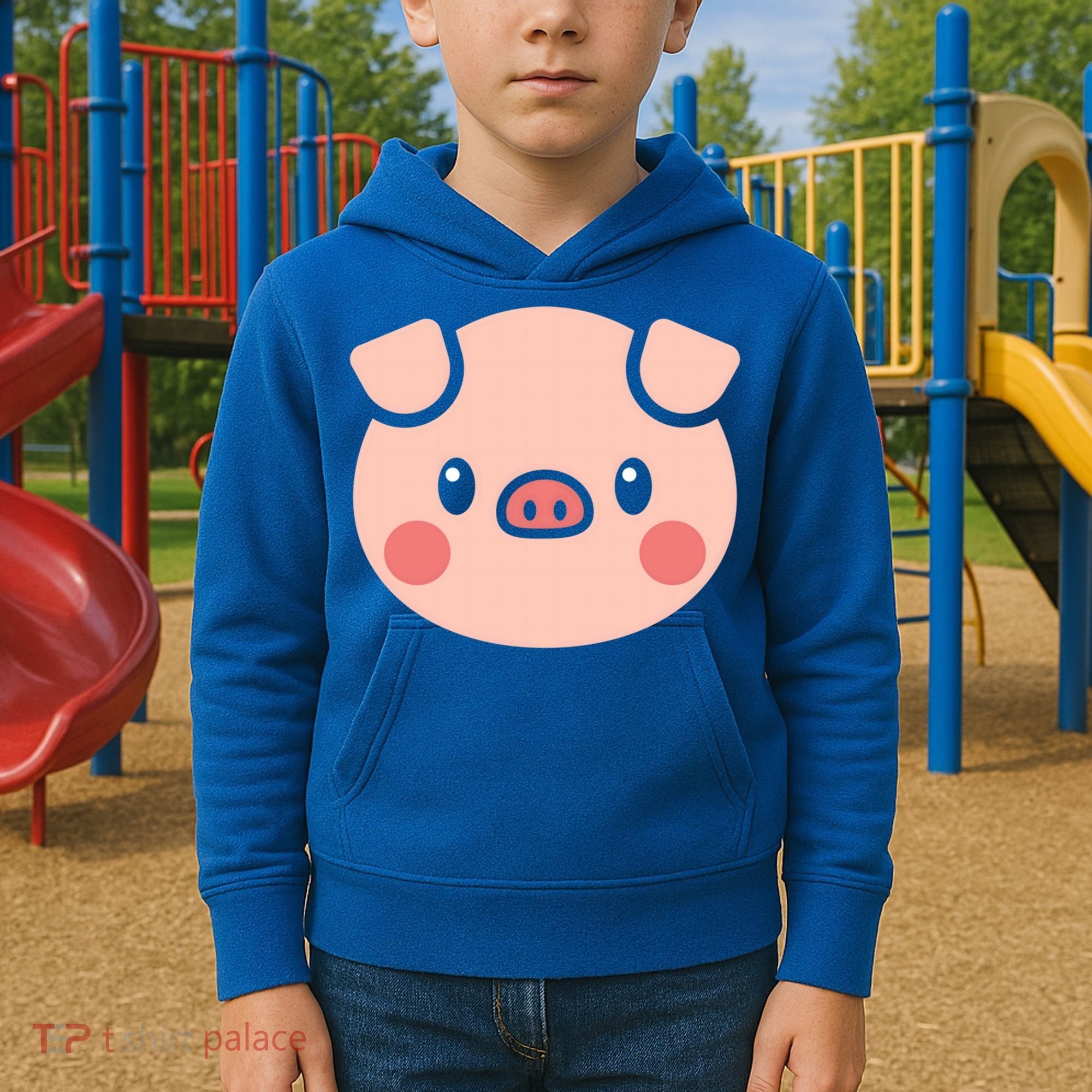 Pig Face Gift For Pig Lover Meaningful Gift Kids Hoodie