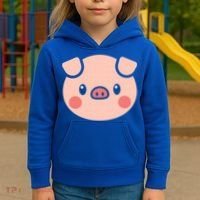Pig Face Gift For Pig Lover Meaningful Gift Kids Hoodie thumb 3