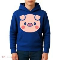 Pig Face Gift For Pig Lover Meaningful Gift Kids Hoodie thumb 4