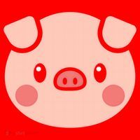 Pig Face Gift For Pig Lover Meaningful Gift Santa Hat thumb 1