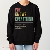 Pop For Grandpa Pop Knows Everything Women's Sweatshirt thumb 0