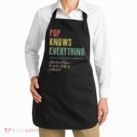 Pop For Grandpa Pop Knows Everything Apron thumb 2