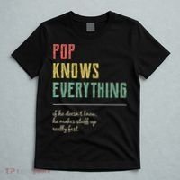 Pop For Grandpa Pop Knows Everything T-Shirt thumb 5