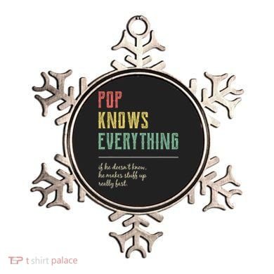 Pop For Grandpa Pop Knows Everything Ornament