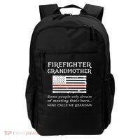 Proud Firefighter Grandmother Fire Fire Grandma Flag Cute Gift Backpack thumb 0