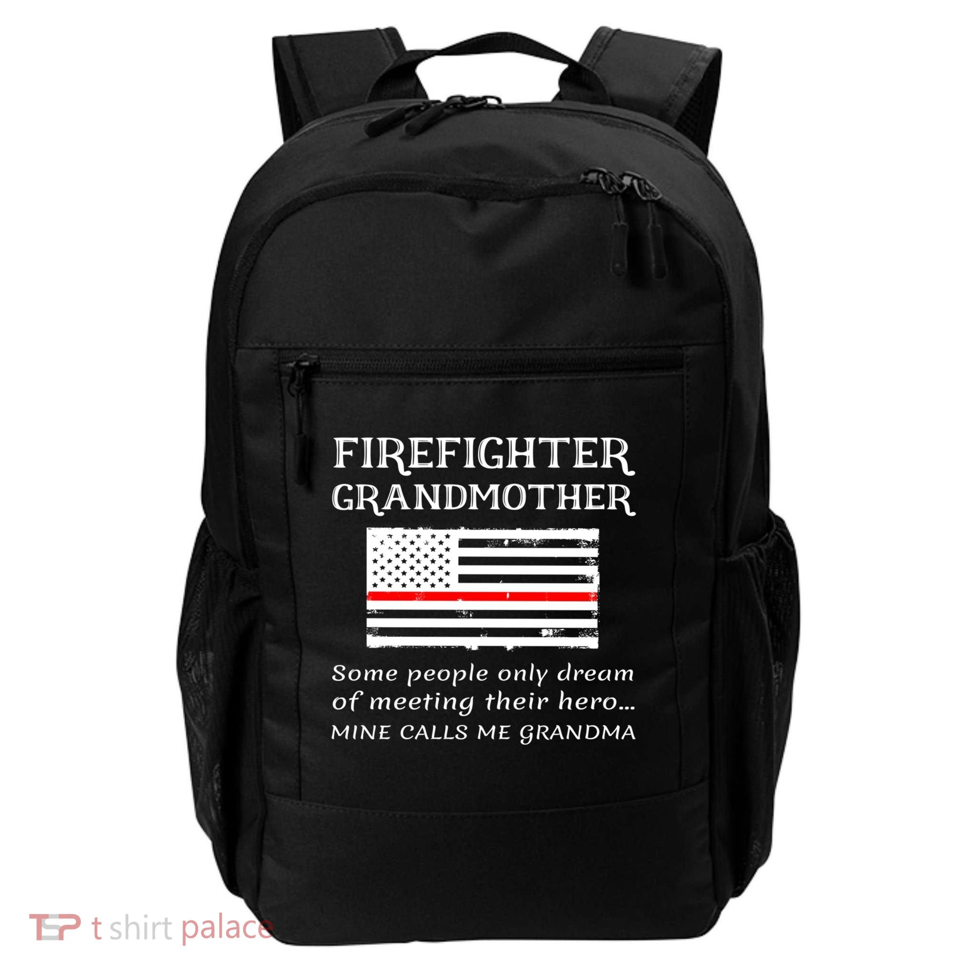 Proud Firefighter Grandmother Fire Fire Grandma Flag Cute Gift Backpack