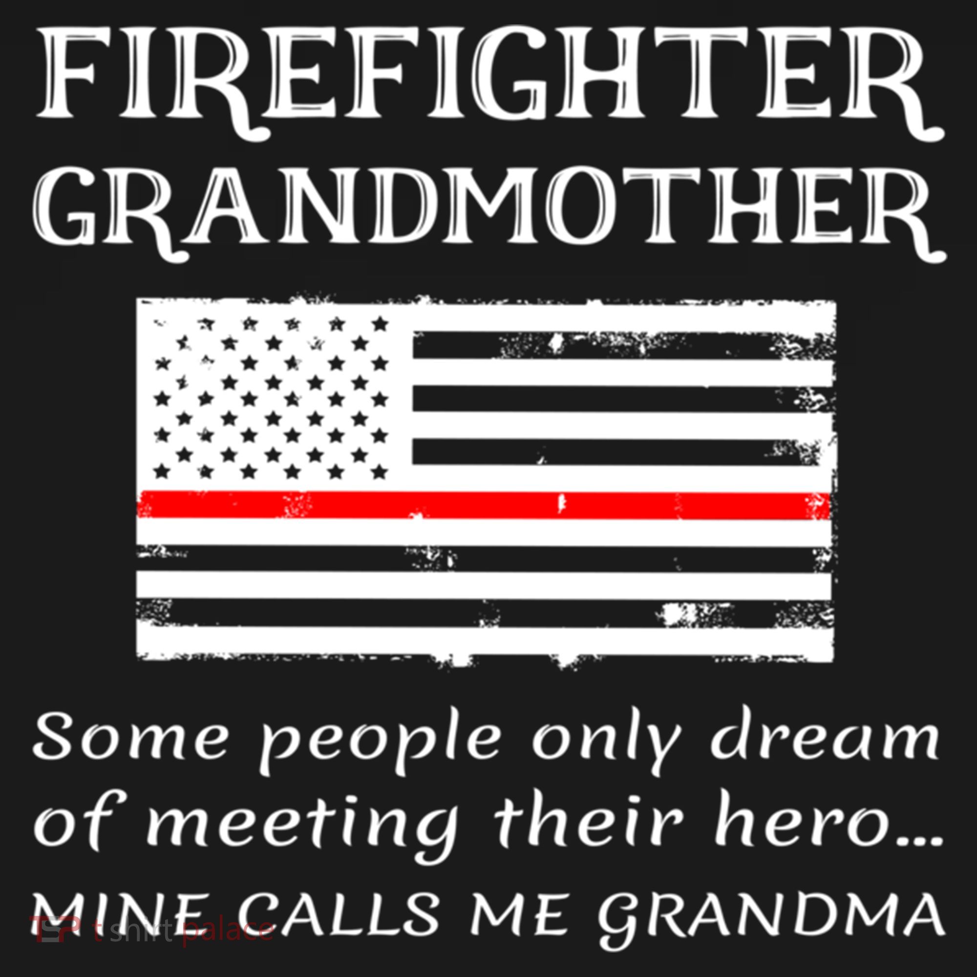 Proud Firefighter Grandmother Fire Fire Grandma Flag Cute Gift Bucket Hat
