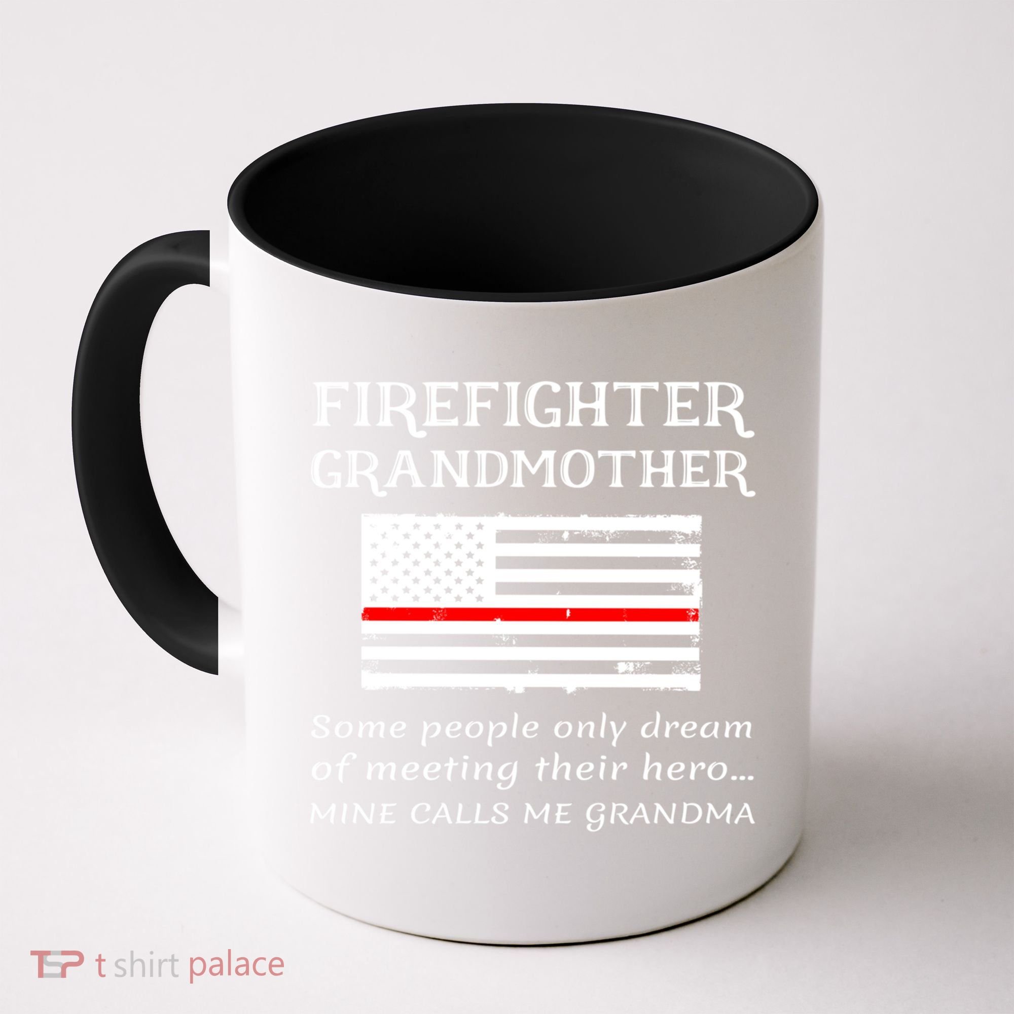 Proud Firefighter Grandmother Fire Fire Grandma Flag Cute Gift Coffee Mug