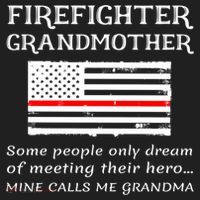 Proud Firefighter Grandmother Fire Fire Grandma Flag Cute Gift Beanie thumb 2