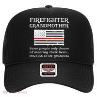 Proud Firefighter Grandmother Fire Fire Grandma Flag Cute Gift Hat thumb 0