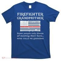 Proud Firefighter Grandmother Fire Fire Grandma Flag Cute Gift T-Shirt thumb 0