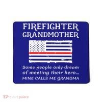 Proud Firefighter Grandmother Fire Fire Grandma Flag Cute Gift Mousepad thumb 0