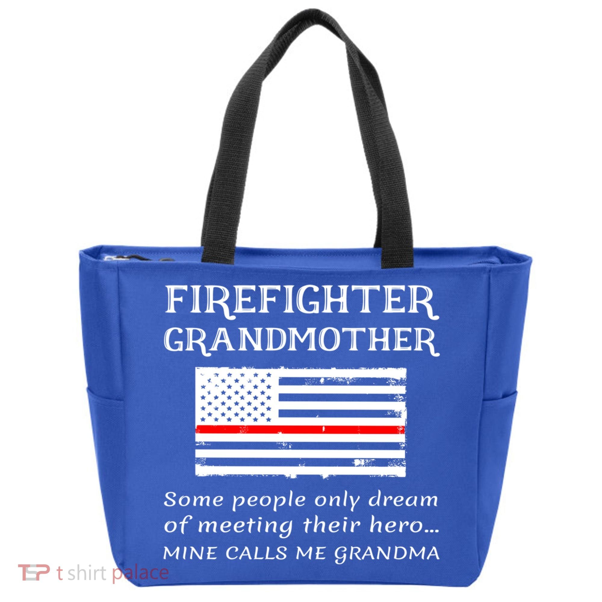 Proud Firefighter Grandmother Fire Fire Grandma Flag Cute Gift Tote Bag