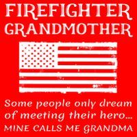 Proud Firefighter Grandmother Fire Fire Grandma Flag Cute Gift Santa Hat thumb 1