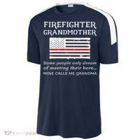 Proud Firefighter Grandmother Fire Fire Grandma Flag Cute Gift Sport-Tek Competitor United Soccer Jersey thumb 2