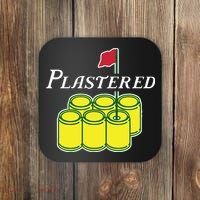 Plastered Funny Gold Beer Coaster thumb 0