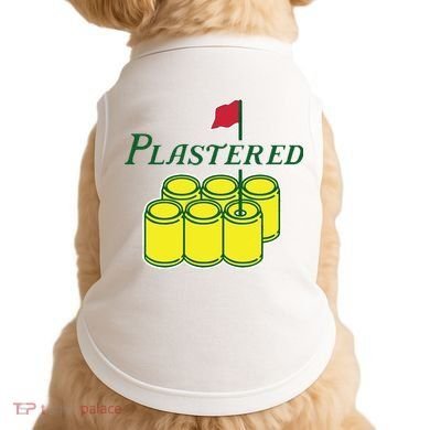 Plastered Funny Gold Beer Doggie Tank