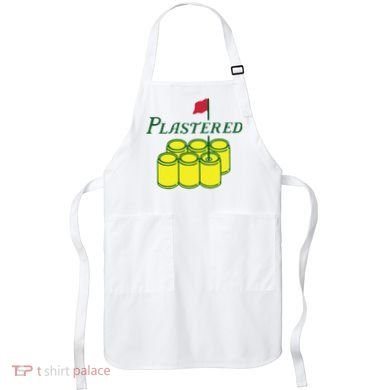 Plastered Funny Gold Beer Apron