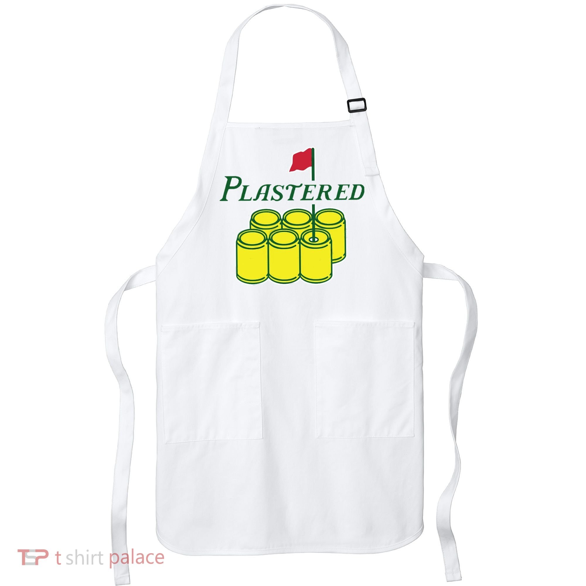 Plastered Funny Gold Beer Apron