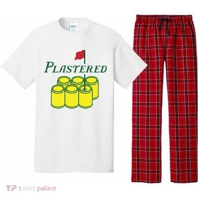 Plastered Funny Gold Beer Pajama Set