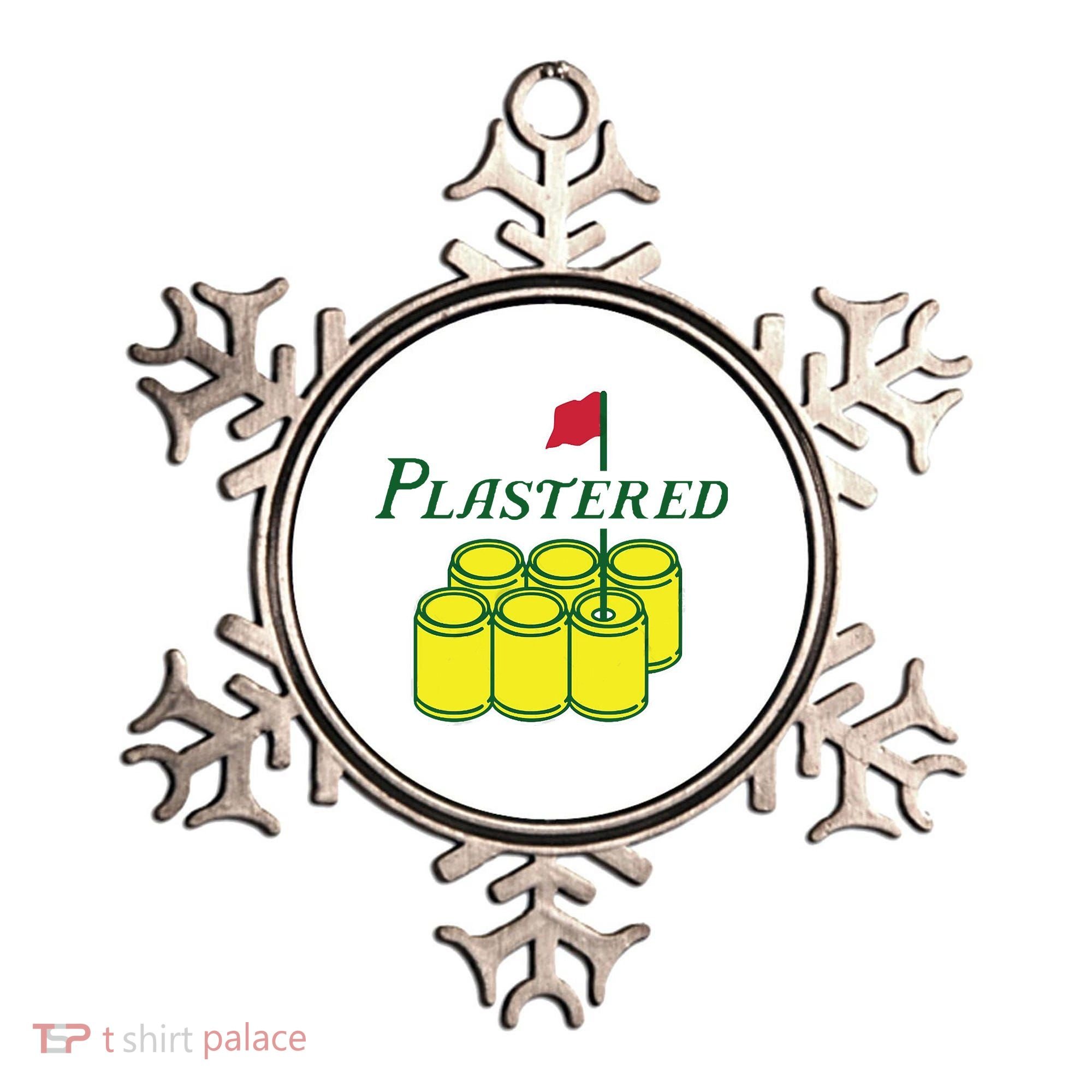 Plastered Funny Gold Beer Ornament