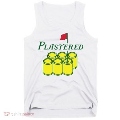 Plastered Funny Gold Beer Tank Top