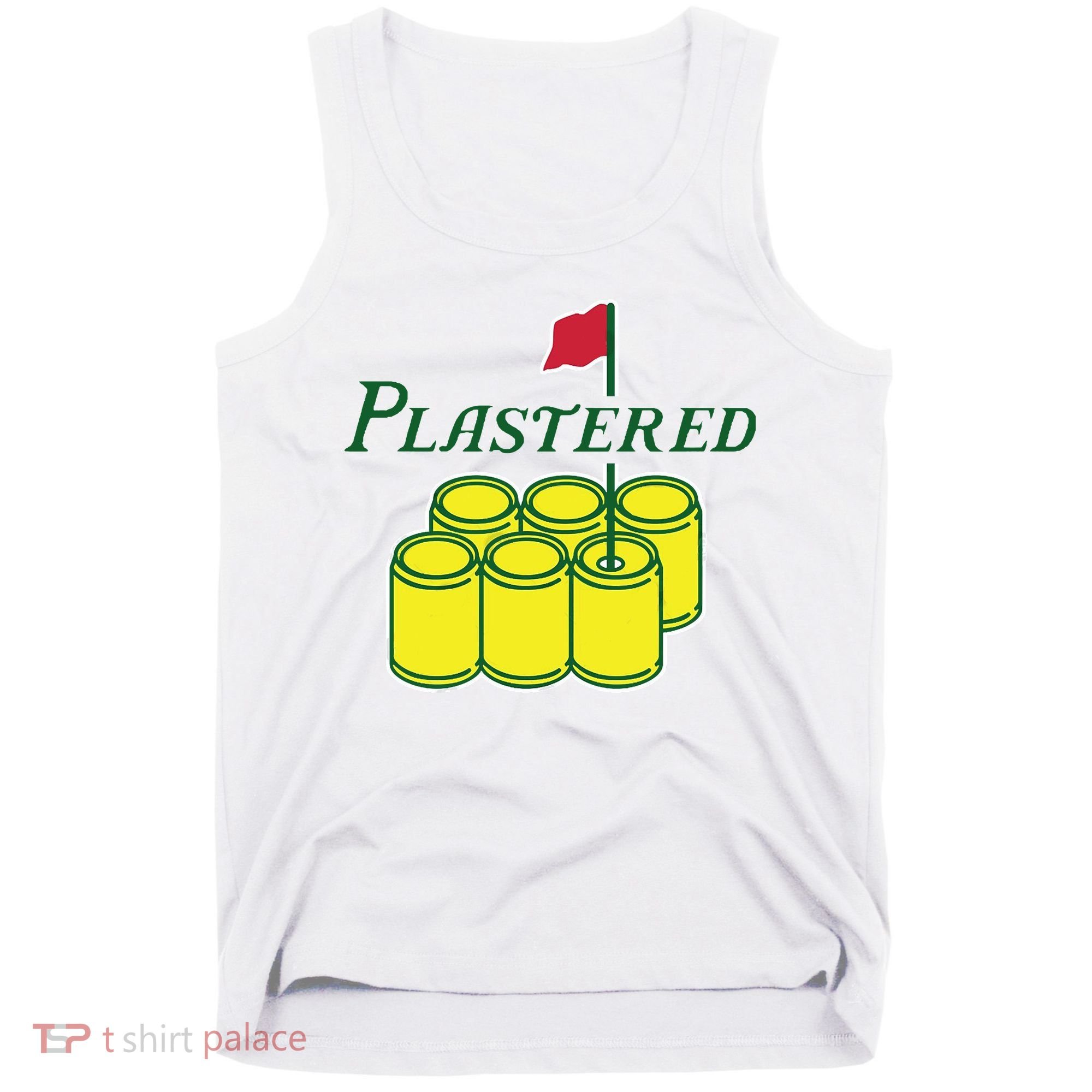 Plastered Funny Gold Beer Tank Top